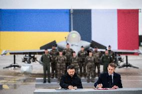 Volodymyr Zelensky Arrival Visit - Villacoublay