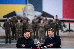 Volodymyr Zelensky Arrival Visit - Villacoublay