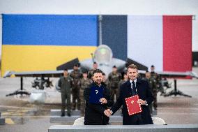 Volodymyr Zelensky Arrival Visit - Villacoublay