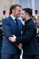 Volodymyr Zelensky Arrives at the Elysee Palace - Paris