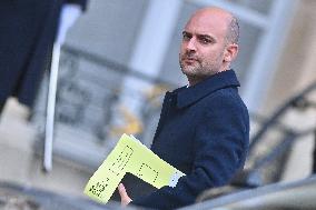 Jean-Noel Barrot Arrives at The Elysee Palace - Paris