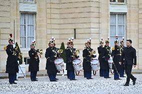 Volodymyr Zelensky Arrives at the Elysee Palace - Paris