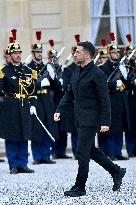 Volodymyr Zelensky Arrives at the Elysee Palace - Paris