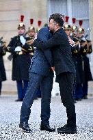 Volodymyr Zelensky Arrives at the Elysee Palace - Paris