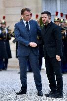 Volodymyr Zelensky Arrives at the Elysee Palace - Paris