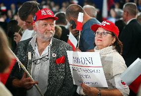 100 Days Of The President Of Poland's Term Meeting - Minsk Mazowiecki