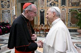 Pope Leo XIV Meets With Vatican Diplomatic Staff - Vatican