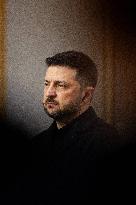 President Macron And President Zelensky Press Conference - Paris