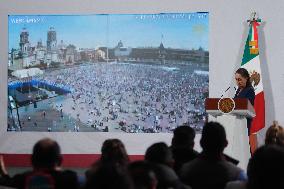 President Claudia Sheinbaum Gen Z News Conference - Mexico