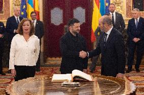 Ukrainian President Zelenskyy Visits Spain - Madrid