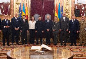 Ukrainian President Zelenskyy Visits Spain - Madrid
