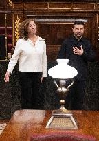 Zelenski Visits Congress - Madrid