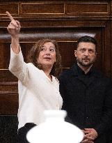Zelenski Visits Congress - Madrid