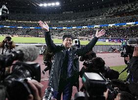 Football: Japan manager Moriyasu wins 100th match in charge