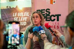 Daughter of Gisele Pelicot, Caroline Darian at Respect For Women Forum - Marseille