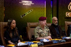 Princess Salma of Jordan on Visit with Father King Abdullah II - Asia