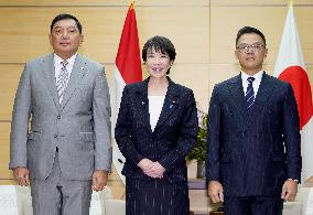 Japan PM, Indonesian ministers meet in Tokyo