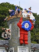 Santa Claus decoration in Kobe