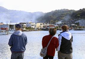 Massive fire in southwestern Japan