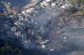 Major fire in southwestern Japan