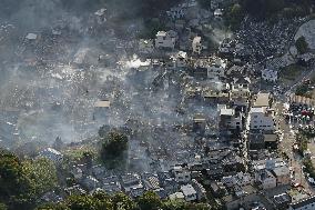 Major fire in southwestern Japan