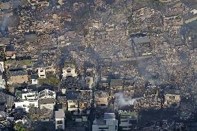 Massive fire in southwestern Japan