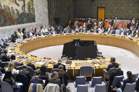 U.N. Security Council meeting on Gaza peace plan