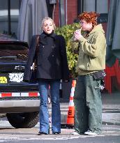 Jane Krakowski Out With Her Son - NYC