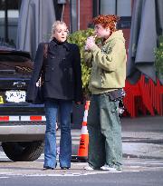 Jane Krakowski Out With Her Son - NYC