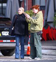 Jane Krakowski Out With Her Son - NYC