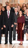 King Felipe VI And Queen Letizia At Francisco Cerecedo Awards - Madrid