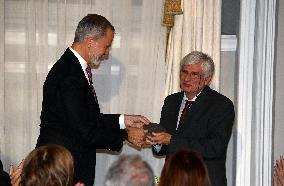 King Felipe VI And Queen Letizia At Francisco Cerecedo Awards - Madrid