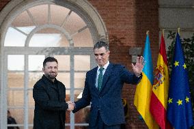 Sanchez Welcomes Zelenski - Madrid