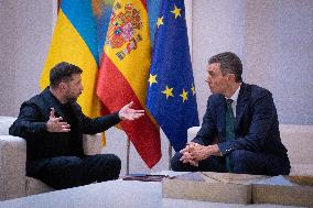 Sanchez Welcomes Zelenski - Madrid