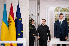 Sanchez Welcomes Zelenski - Madrid