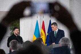 Sanchez Welcomes Zelenski - Madrid