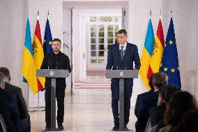 Sanchez Welcomes Zelenski - Madrid