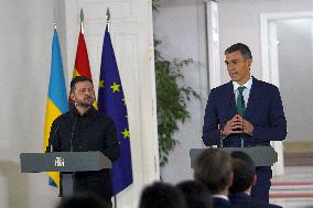Sanchez Welcomes Zelenski - Madrid