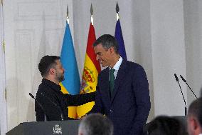 Sanchez Welcomes Zelenski - Madrid