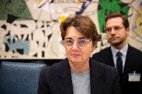 Laurence Des Cars Before An Audition At The National Assembly - Paris