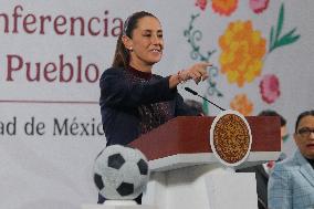 Sheinbaum Holds FIFA World Cup News Conference - Mexico