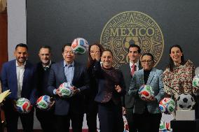 Sheinbaum Holds FIFA World Cup News Conference - Mexico
