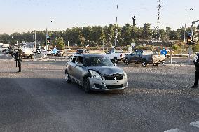 Ramming and Stabbing Attack at the Gush Etzion Junction - West Bank