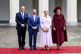 Dutch Royal Couple Receives Grand Duke Guillaume and Grand Duchess Stephanie of Luxembourg - The Netherlands