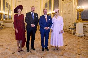 Dutch Royal Couple Receives Grand Duke Guillaume and Grand Duchess Stephanie of Luxembourg - The Netherlands
