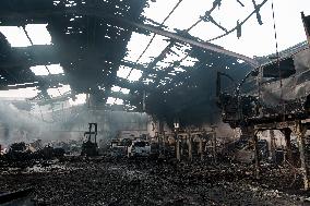 Scrapyard Fire - Spain