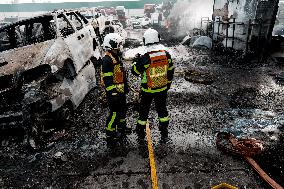 Scrapyard Fire - Spain