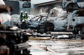 Scrapyard Fire - Spain