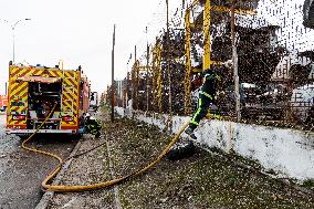Scrapyard Fire - Spain