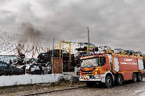 Scrapyard Fire - Spain
